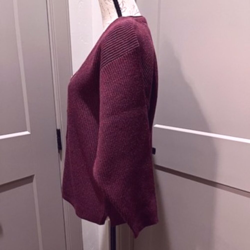 Vintage Patagonia 100% Wool Maroon Cardigan-MED - Picture 4 of 10